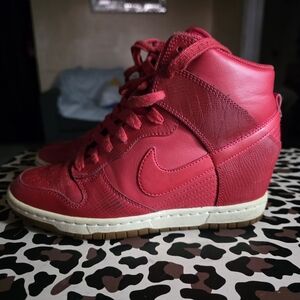 Nike Women's Pink High-Top Sneakers